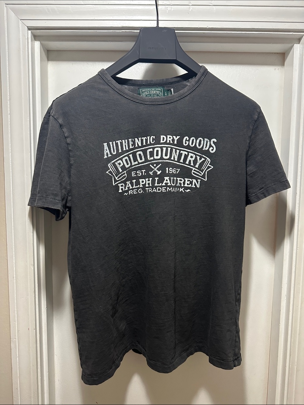 Ralph Lauren Black Short-Sleeve Polo Country Graphic Tee